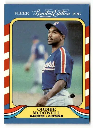 1987 Fleer Limited Edition #27 Oddibe McDowell EX/NM ID:48767 - Baseball Card Single