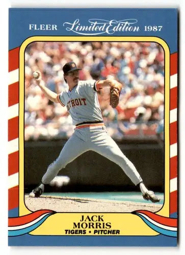 1987 Fleer Limited Edition #28 Jack Morris EX/NM ID:48766 - Baseball Card Single
