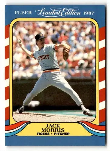 1987 Fleer Limited Edition #28 Jack Morris NM ID:48808 - Baseball Card Single