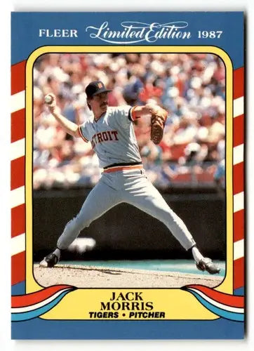 1987 Fleer Limited Edition #28 Jack Morris NM ID:48883 - Baseball Card Single