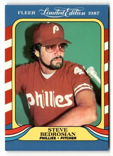 1987 Fleer Limited Edition #3 Steve Bedrosian EX/NM ID:48840 - Baseball Card Single