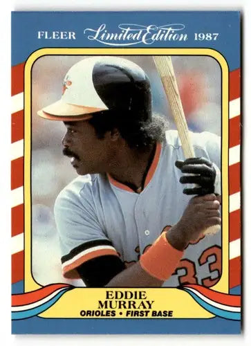 1987 Fleer Limited Edition #31 Eddie Murray EX/NM ID:48763 - Baseball Card Single