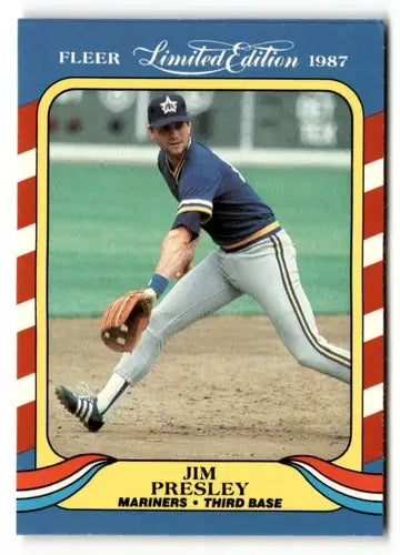 1987 Fleer Limited Edition #33 Jim Presley NM ID:48761 - Baseball Card Single