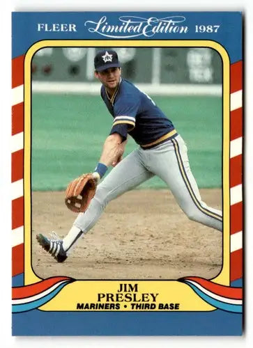 1987 Fleer Limited Edition #33 Jim Presley NM ID:48801 - Baseball Card Single