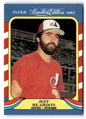 1987 Fleer Limited Edition #34 Jeff Reardon NM ID:48760 - Baseball Card Single