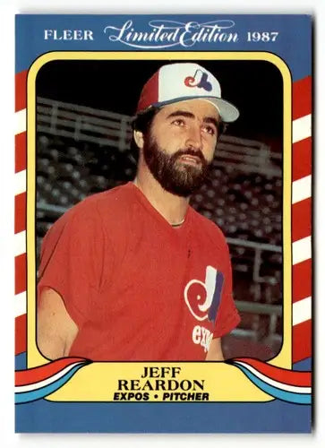 1987 Fleer Limited Edition #34 Jeff Reardon NM ID:48802 - Baseball Card Single