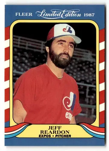 1987 Fleer Limited Edition #34 Jeff Reardon NM ID:48877 - Baseball Card Single