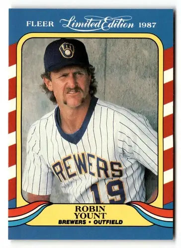 1987 Fleer Limited Edition #44 Robin Yount NM ID:48867 - Baseball Card Single