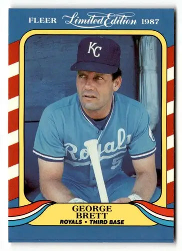 1987 Fleer Limited Edition #5 George Brett EX/NM ID:48838 - Baseball Card Single