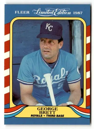 1987 Fleer Limited Edition #5 George Brett NM ID:48860 - Baseball Card Single