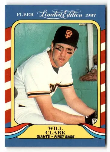 1987 Fleer Limited Edition #8 Will Clark NM ID:48859