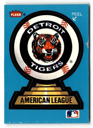 1987 Fleer #NNO Detroit Tigers Team Stickers NM ID:48895