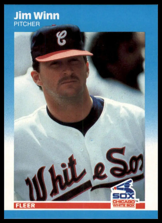 1987 Fleer Update Jim Winn U-126 Chicago White Sox NM - Baseball Card Single