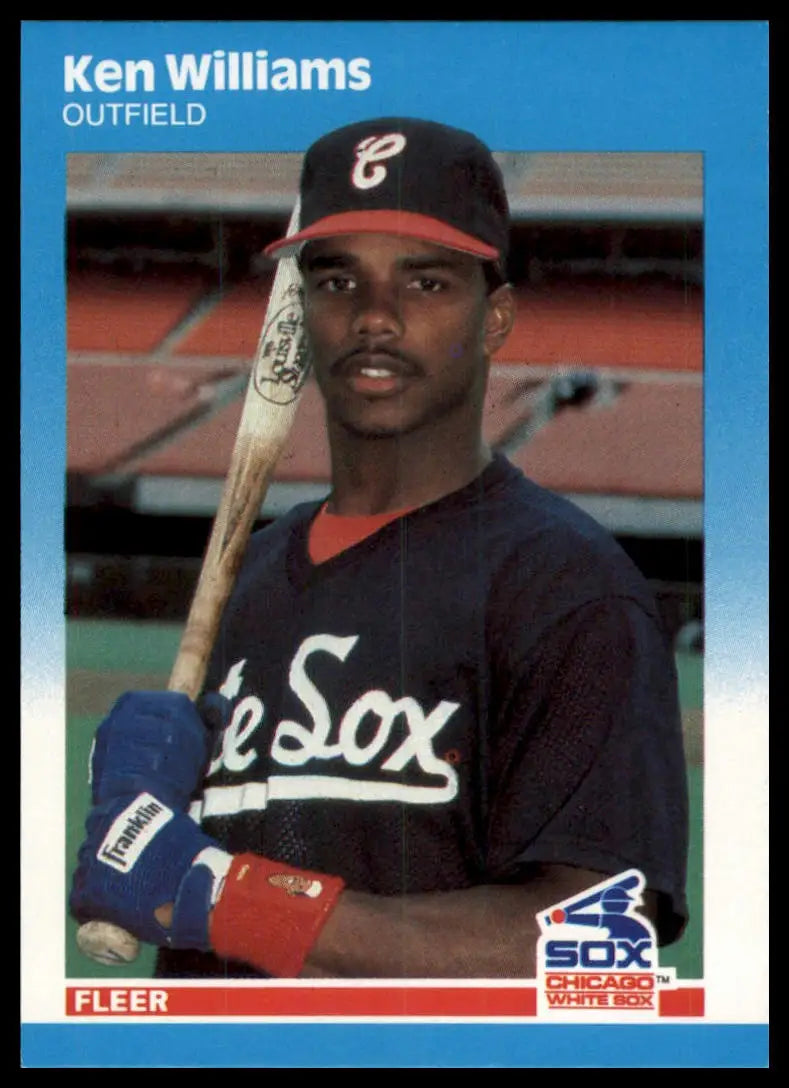 1987 Fleer Update Ken Williams U-128 Chicago White Sox NM - Baseball Card Single
