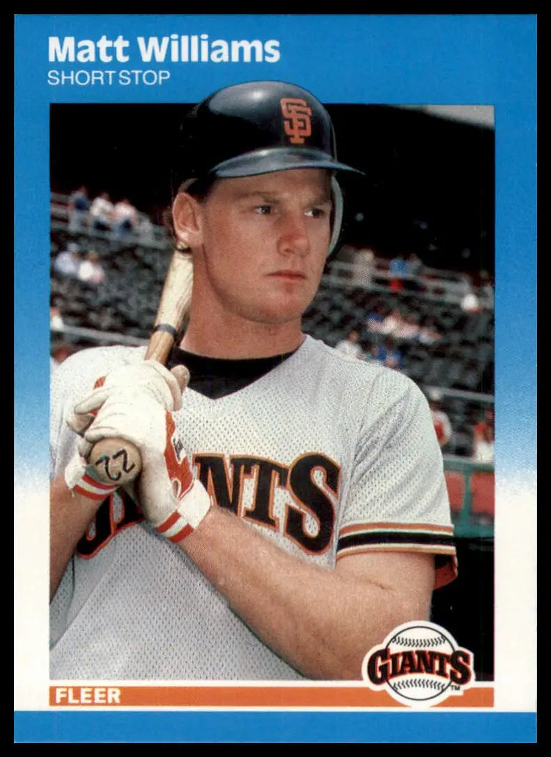 1987 Fleer Update Matt Williams U-129 San Francisco Giants NM - Baseball Card Single