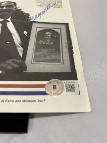 Autographed Baseball Hall of Fame plaque print from 1987 HOF Newsletter Ray Dandridge