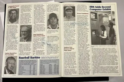 Open newspaper spread featuring HOF Newsletter Ray Dandridge and Billy Williams