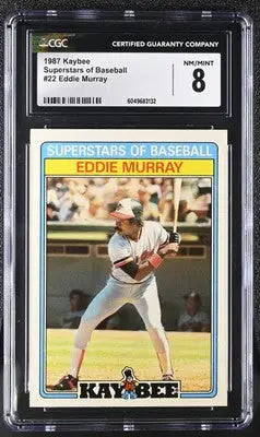 1987 Kaybee Eddie Murray #22 Superstars of Baseball Baseball CGC 8