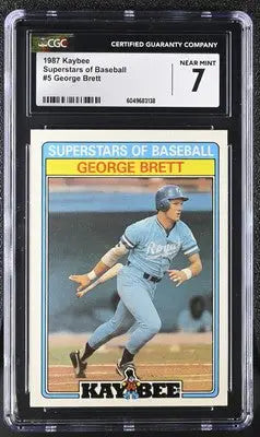 1987 Kaybee George Brett #5 Superstars of Baseball Baseball CGC 7