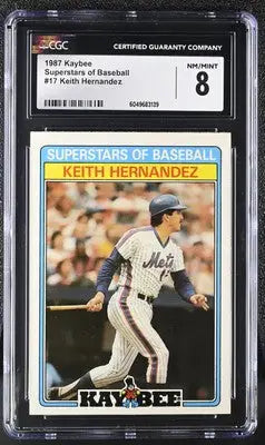 1987 Kaybee Keith Hernandez #17 Superstars of Baseball Baseball CGC 8