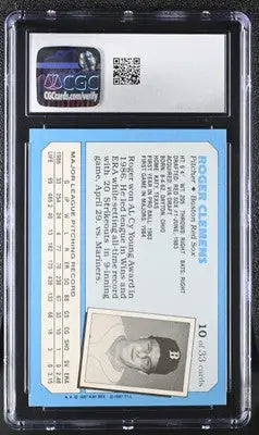 1987 Kaybee Roger Clemens #10 Superstars of Baseball Baseball CGC 8