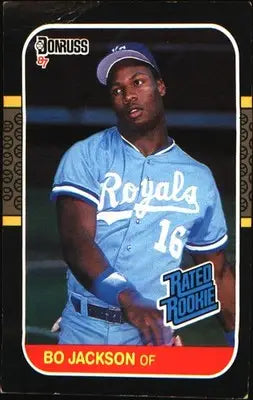 1987 Leaf #35 Bo Jackson Rookie RC - Baseball Card Single
