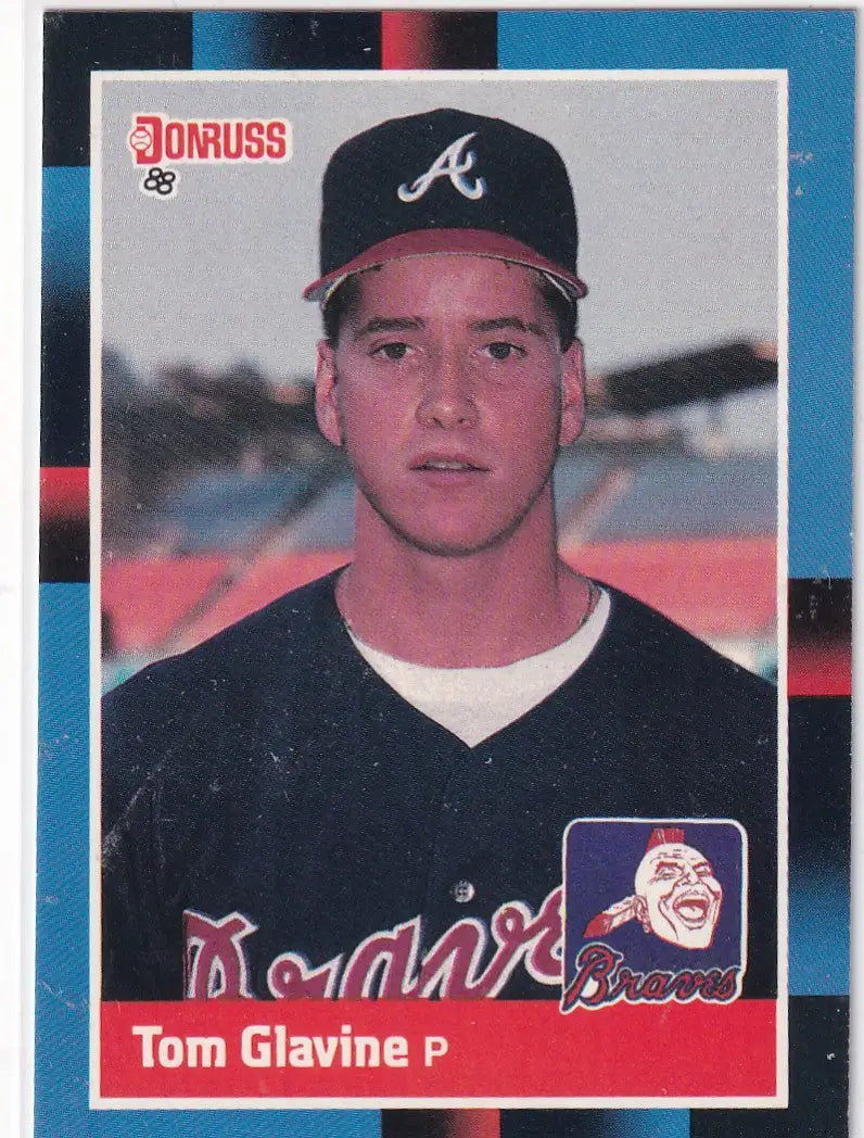 1987 LEAF #644 TOM GLAVINE- ATLANTA BRAVES - Baseball Card Single