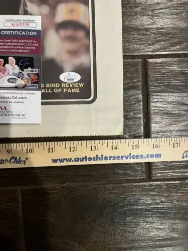 Autographed 1987 Redbird Review St. Louis Cardinals Stan Musial Newspaper with JSA authentication