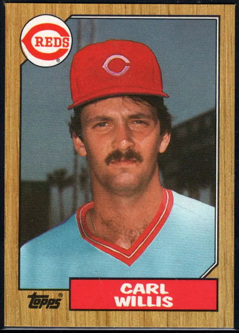 1987 Topps #101 Carl Willis EX Excellent RC Rookie Cincinnati Reds Baseball Card - Baseball Card Single