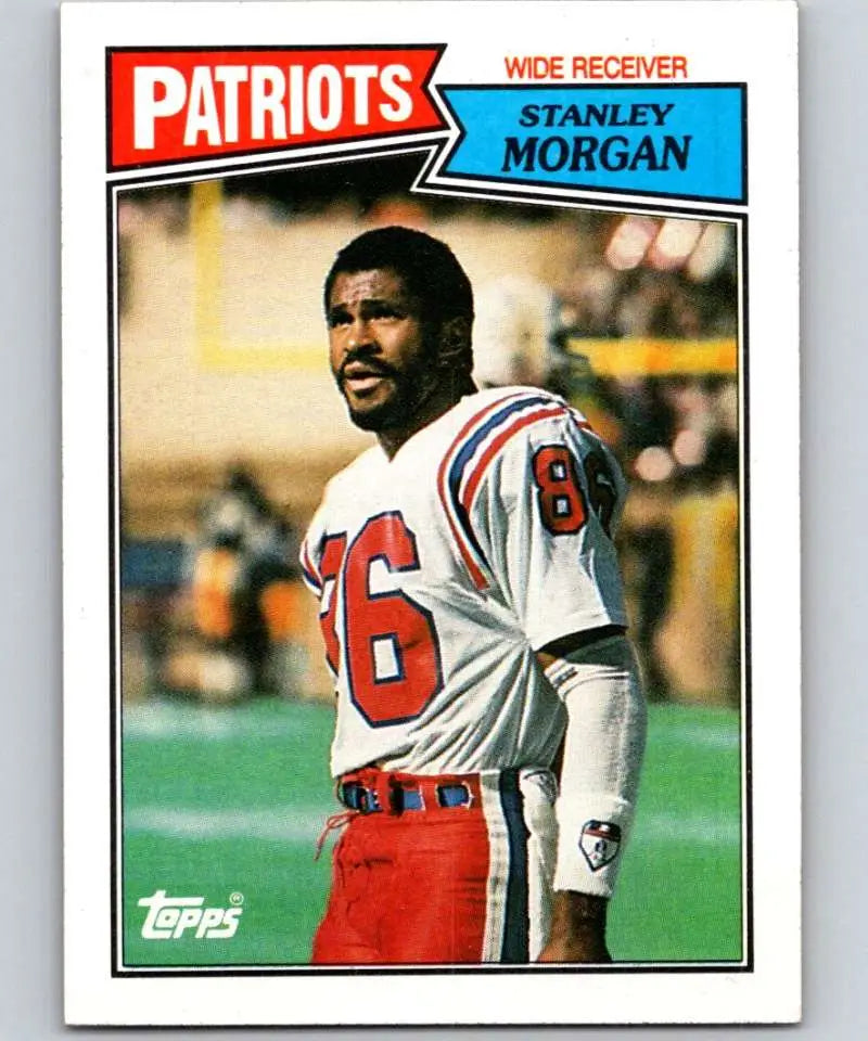 1987 Topps #101 Stanley Morgan EX Excellent New England Patriots Football Card - Football Card Single