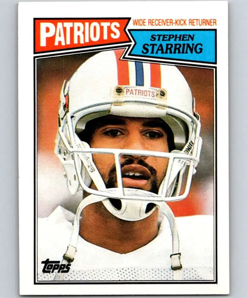 1987 Topps #103 Stephen Starring EX Excellent New England Patriots Football Card - Football Card Single