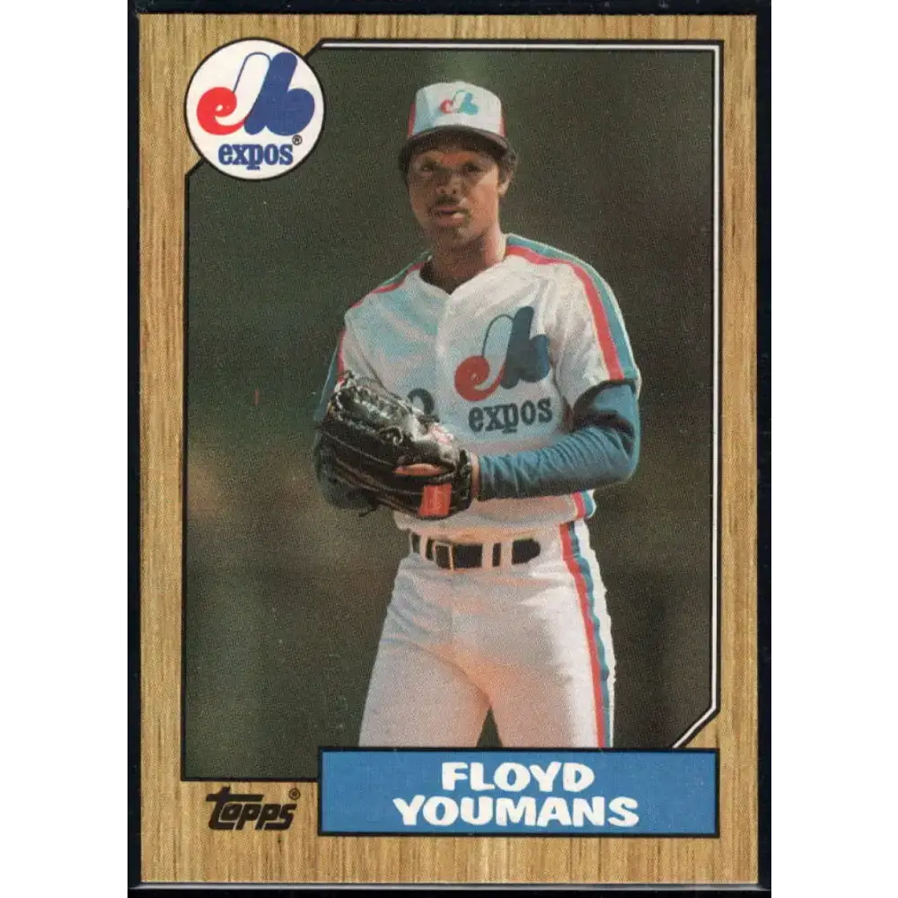 1987 Topps #105 Floyd Youmans EX Excellent Montreal Expos Baseball Card - Baseball Card Single