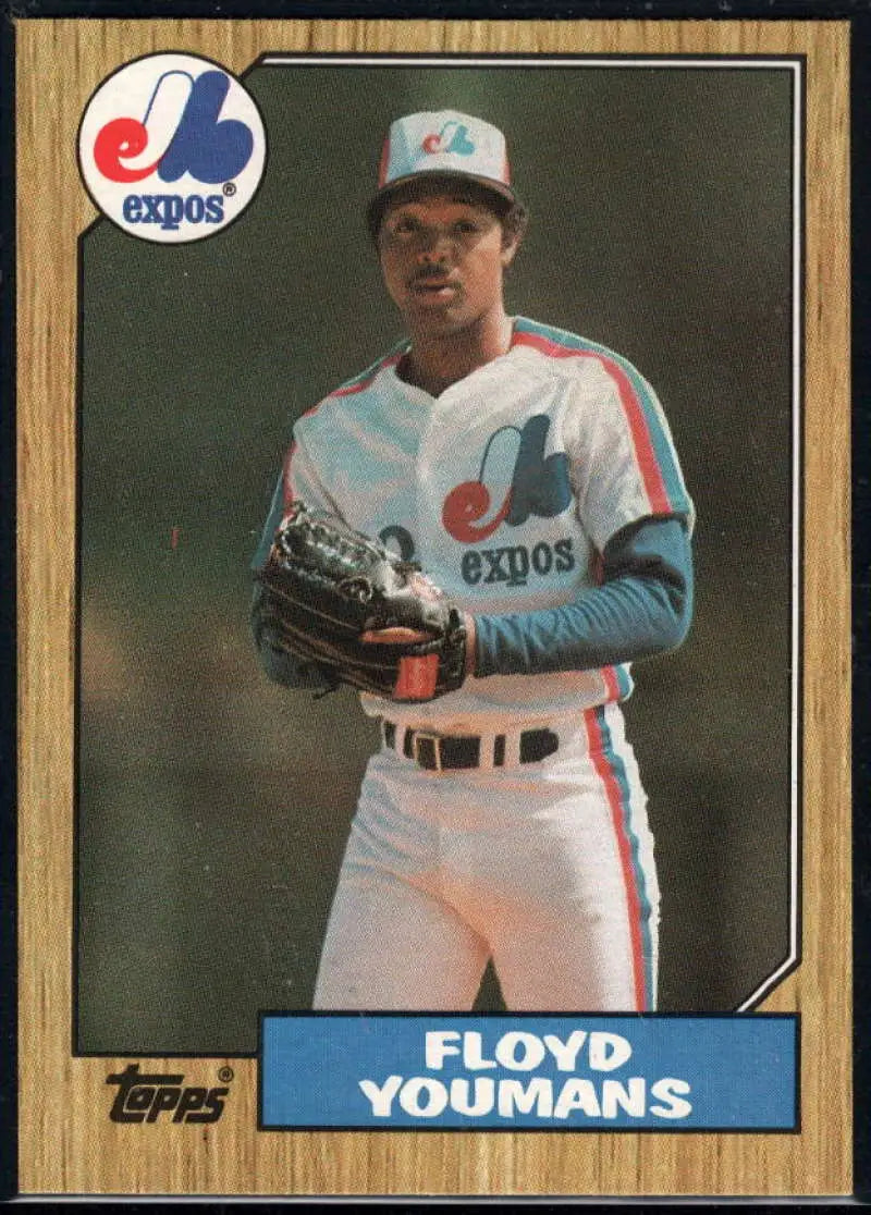 1987 Topps #105 Floyd Youmans EX Excellent Montreal Expos Baseball Card - Baseball Card Single