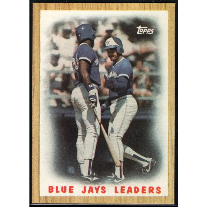 1987 Topps #106 George Bell/Jesse Barfield EX Excellent Toronto Blue Jays Baseball Card - Baseball Card Single