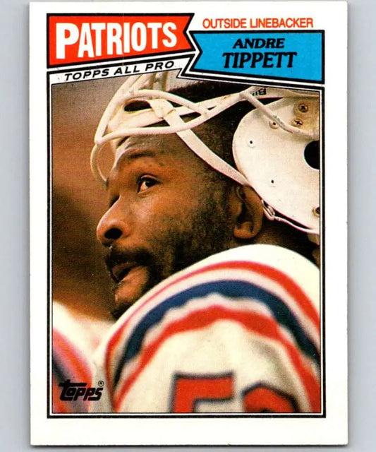 1987 Topps #107 Andre Tippett EX Excellent New England Patriots Football Card - Football Card Single