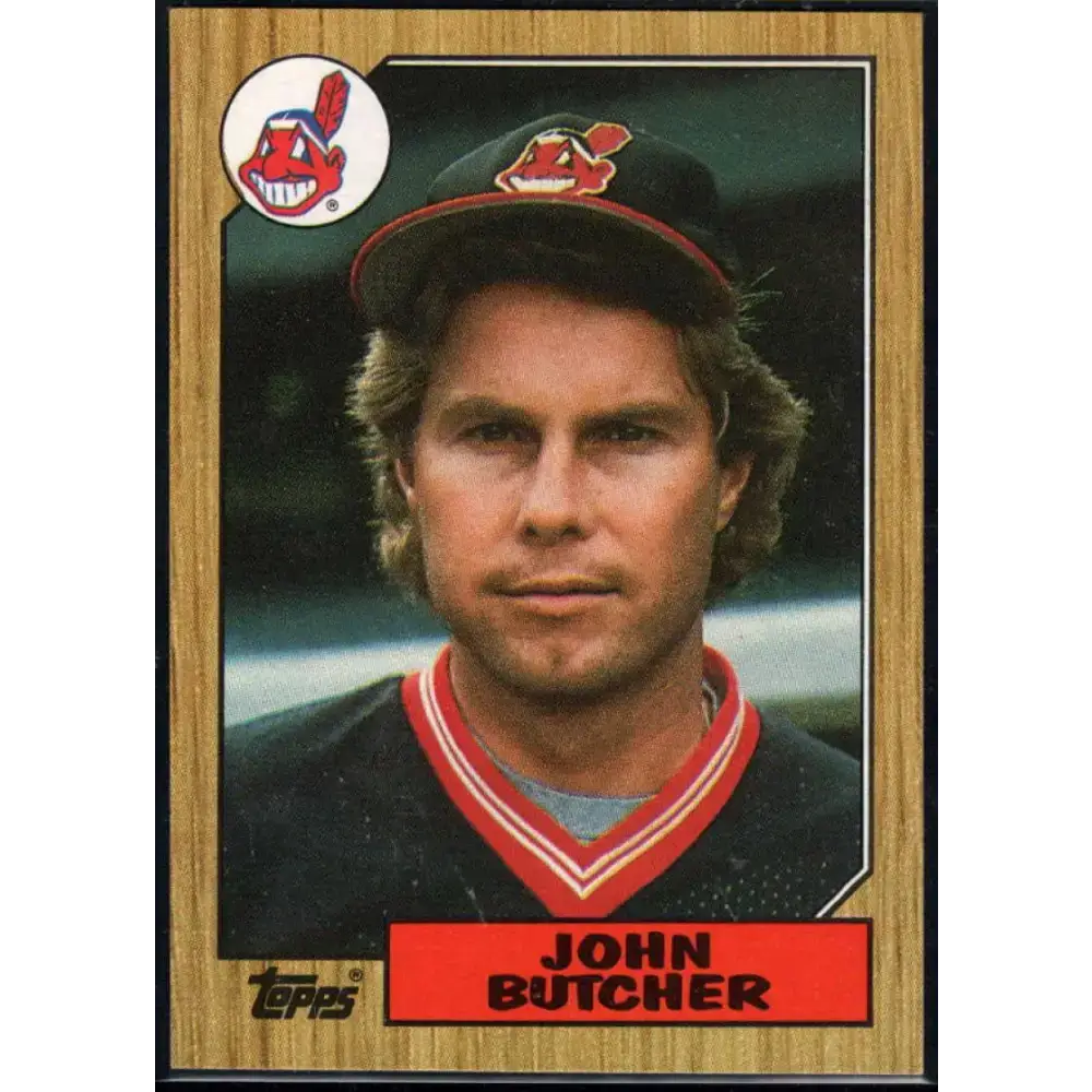 1987 Topps #107 John Butcher EX Excellent Cleveland Indians Baseball Card