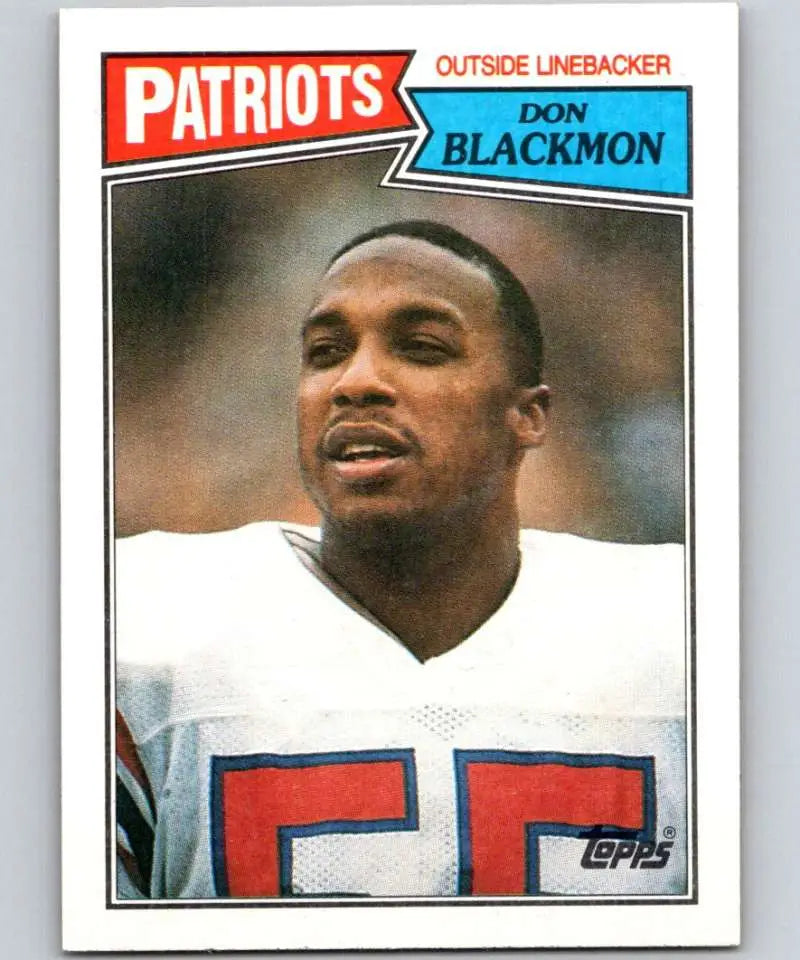 1987 Topps #108 Don Blackmon EX Excellent New England Patriots Football Card - Football Card Single