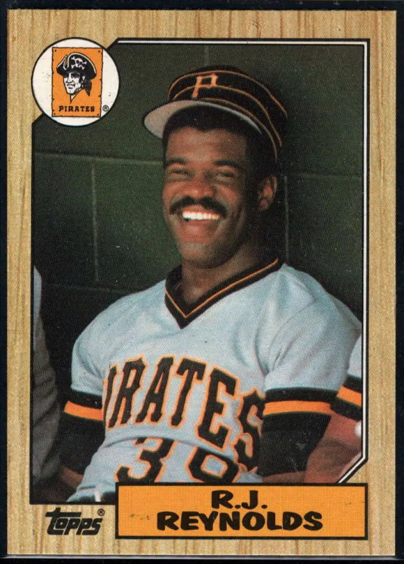 1987 Topps #109 R.J. Reynolds EX Excellent Pittsburgh Pirates Baseball Card - Baseball Card Single