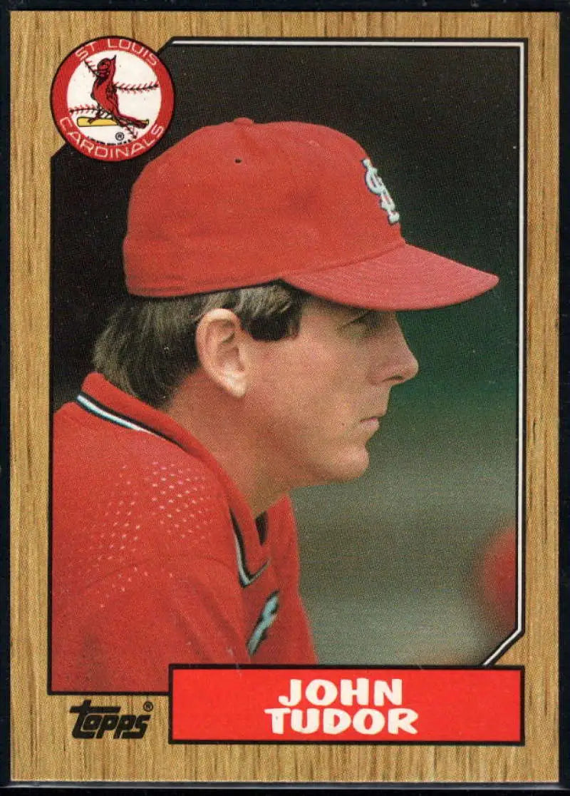1987 Topps #110 John Tudor EX Excellent St. Louis Cardinals Baseball Card - Baseball Card Single