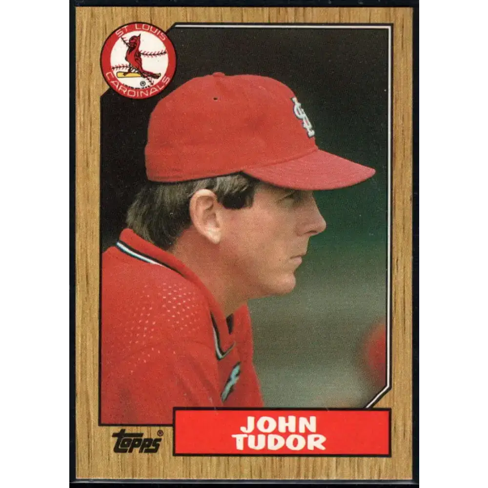 1987 Topps #110 John Tudor EX Excellent St. Louis Cardinals Baseball Card - Baseball Card Single