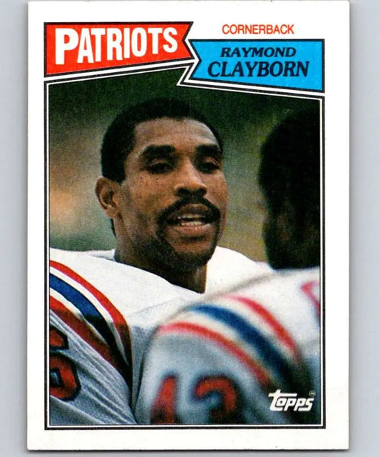 1987 Topps #110 Raymond Clayborn EX Excellent New England Patriots Football Card - Football Card Single