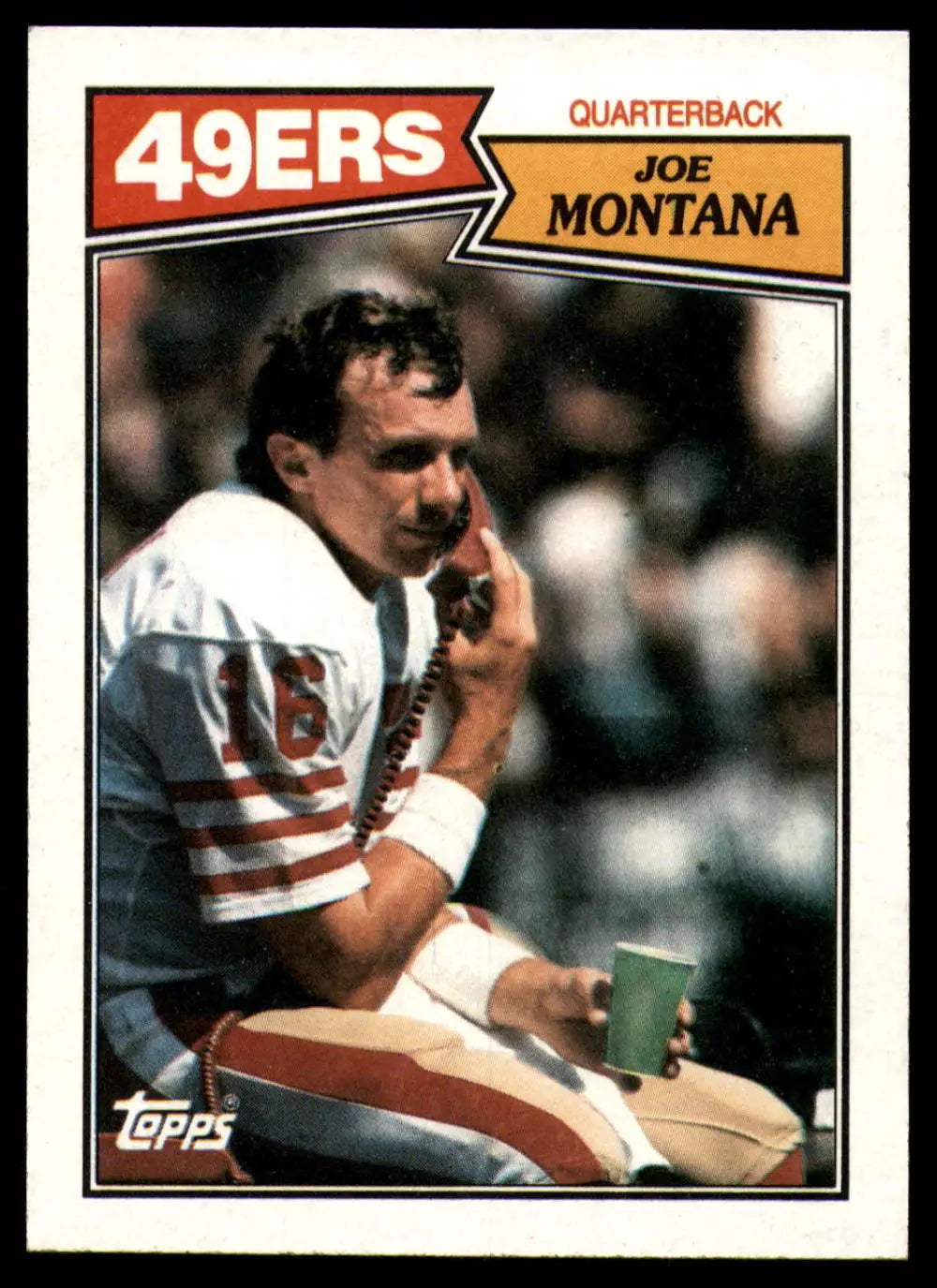1987 Topps #112 Joe Montana EX Excellent San Francisco 49ers Football Card - Football Card Single