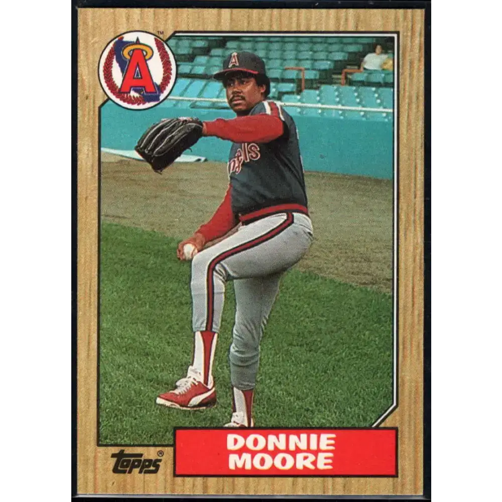 1987 Topps #115 Donnie Moore EX Excellent California Angels Baseball Card - Baseball Card Single