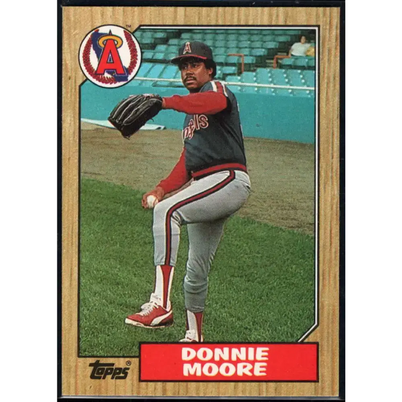 1987 Topps #115 Donnie Moore EX Excellent California Angels Baseball Card - Baseball Card Single