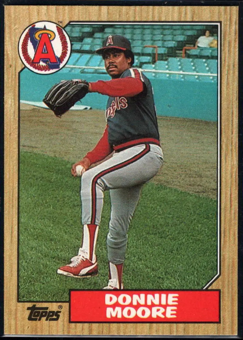 1987 Topps #115 Donnie Moore EX Excellent California Angels Baseball Card - Baseball Card Single