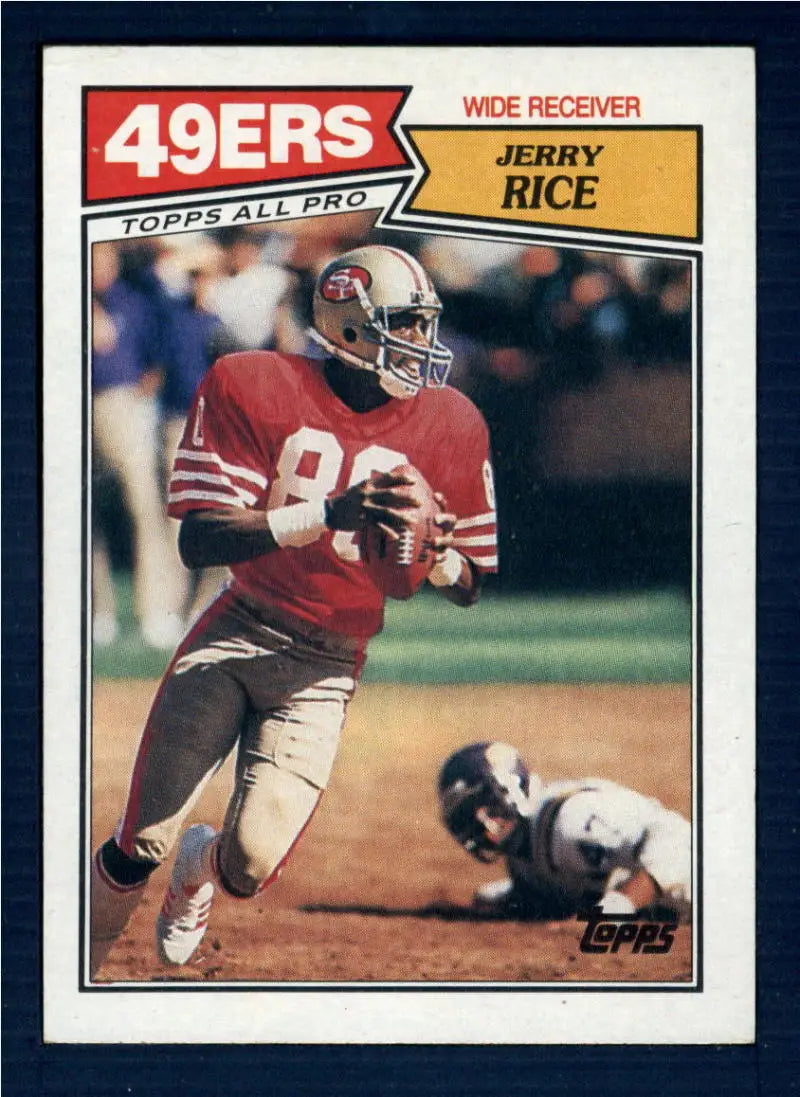 1987 Topps #115 Jerry Rice EX Excellent San Francisco 49ers Football Card - Football Card Single