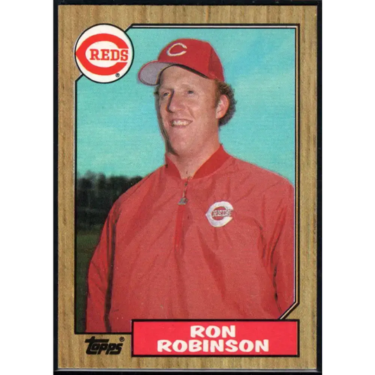 1987 Topps #119 Ron Robinson EX Excellent Cincinnati Reds Baseball Card - Baseball Card Single