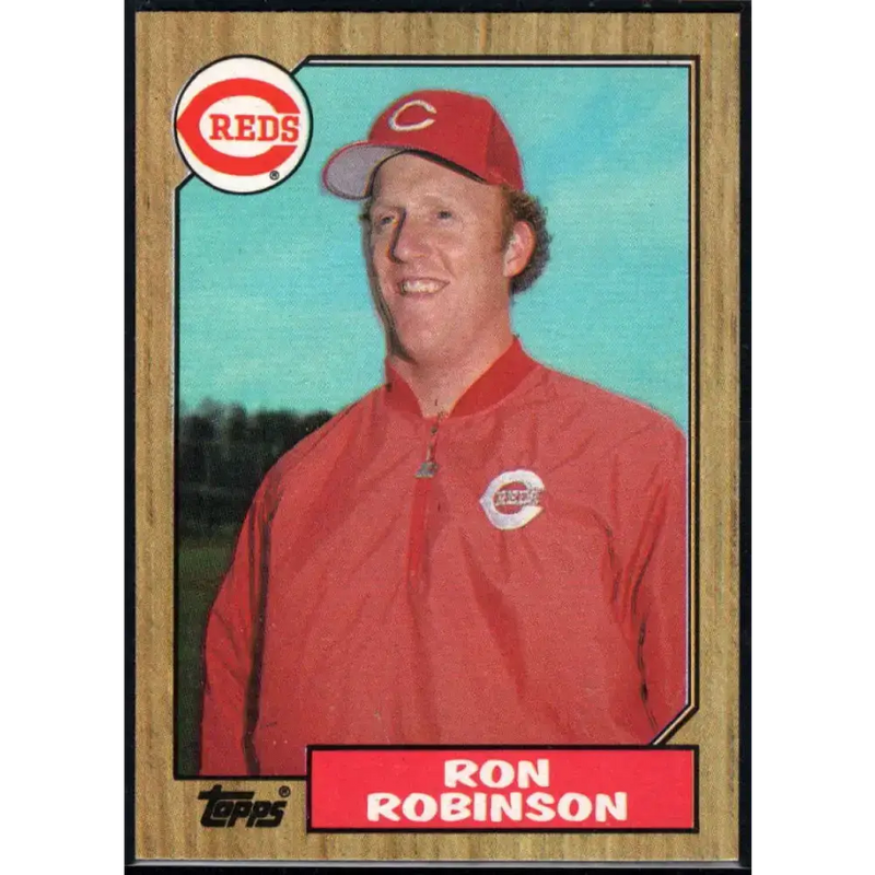 1987 Topps #119 Ron Robinson EX Excellent Cincinnati Reds Baseball Card - Baseball Card Single