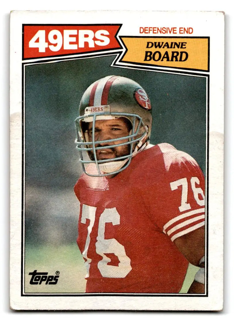 1987 Topps #120b Dwaine Board - Football Card Single
