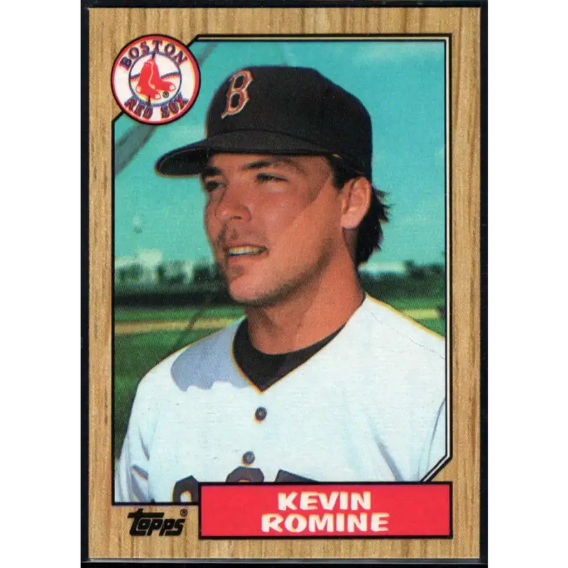 1987 Topps #121 Kevin Romine EX Excellent RC Rookie Boston Red Sox Baseball Card - Baseball Card Single